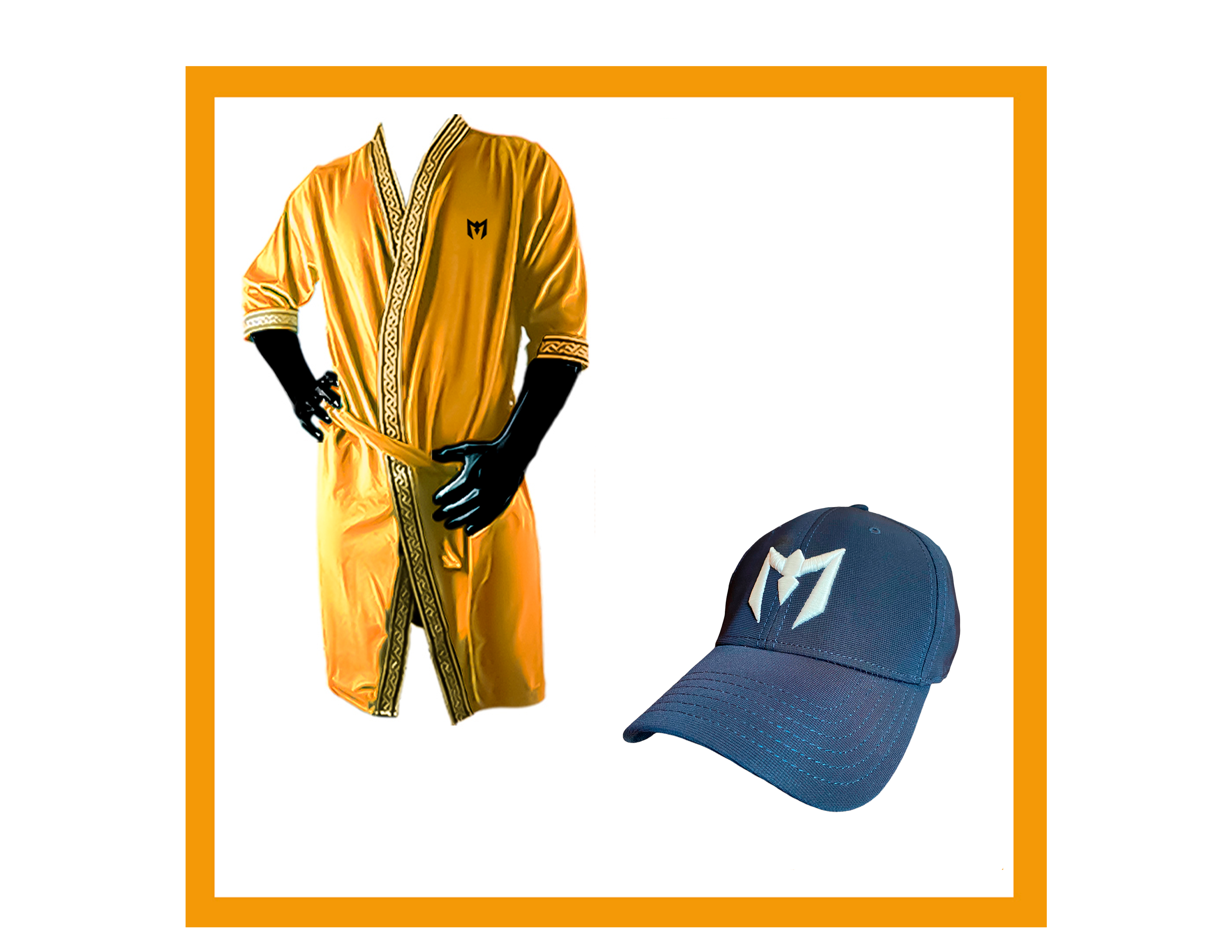 COMBO 1 BATA DORADA LIGERA Y 1 GORRA