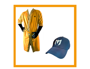COMBO 1 BATA DORADA LIGERA Y 1 GORRA